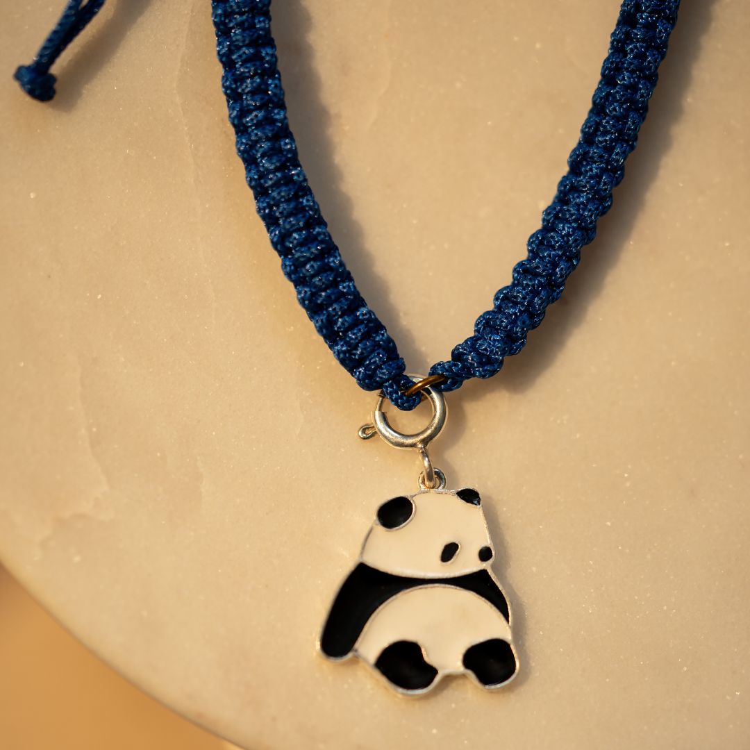 Panda Silver Kids Rakhi