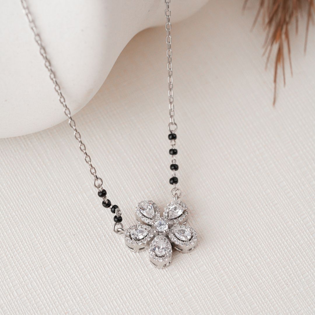 handcrafted 925 silver pendant mangalsutra online India