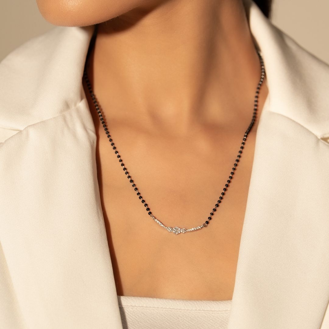 Anvaya Spark Silver Mangalsutra