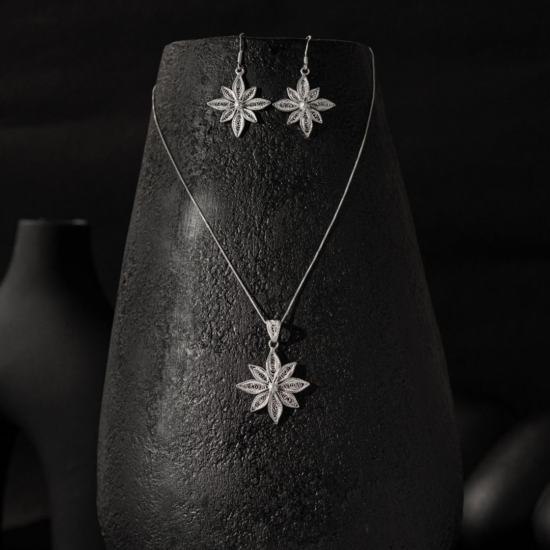 authentic Odisha Tarakashi 925 silver necklace women