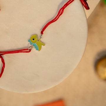 Lime Dino Kids Rakhi