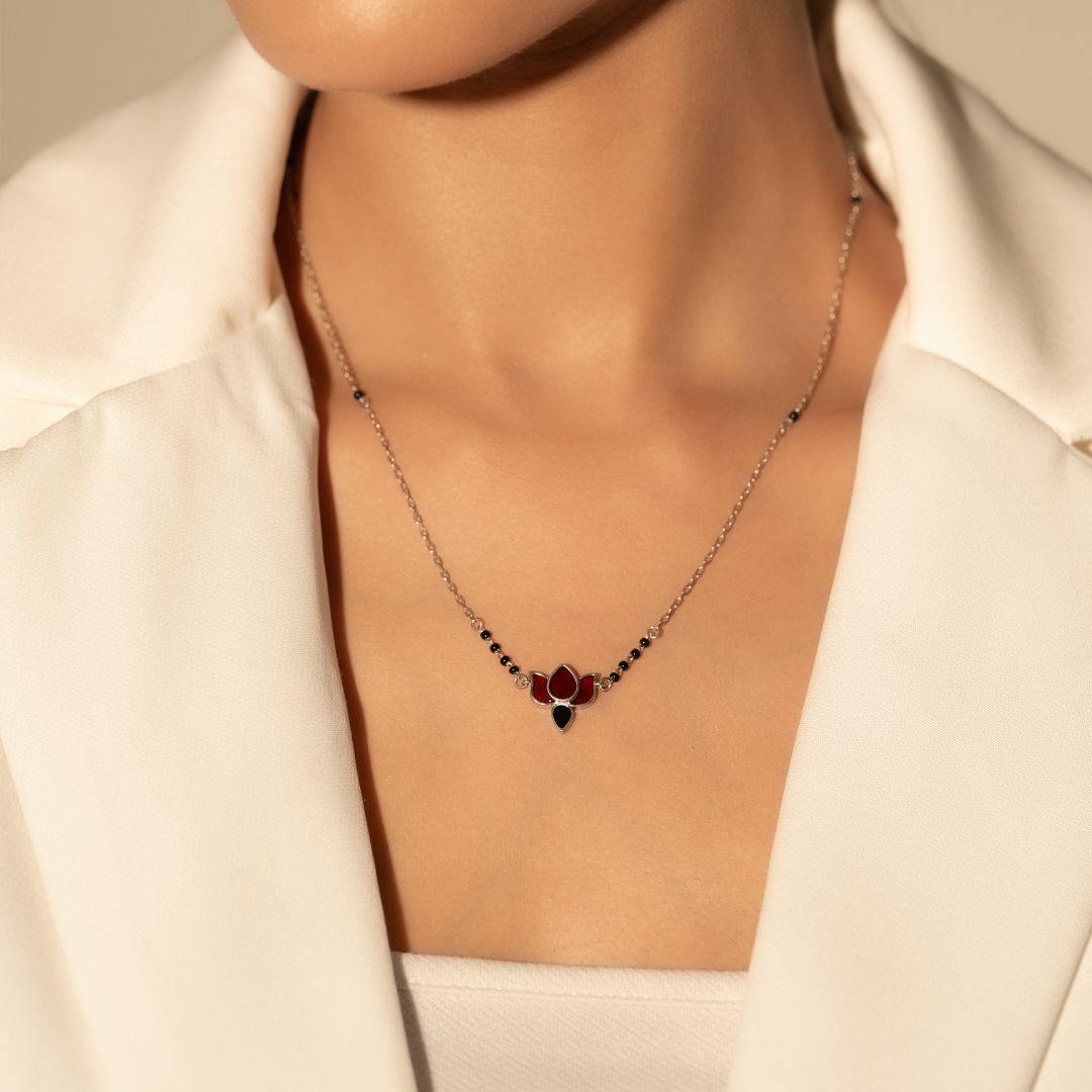 Zyra Crimson Lotus Mangalsutra
