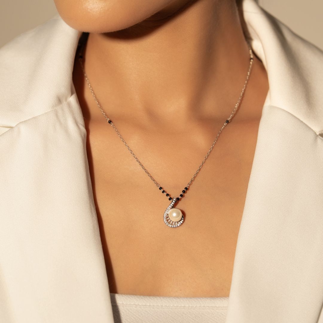 White Pearl Mangalsutra