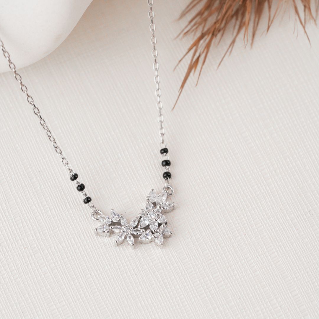 elegant lightweight 925 sterling silver mangalsutra India
