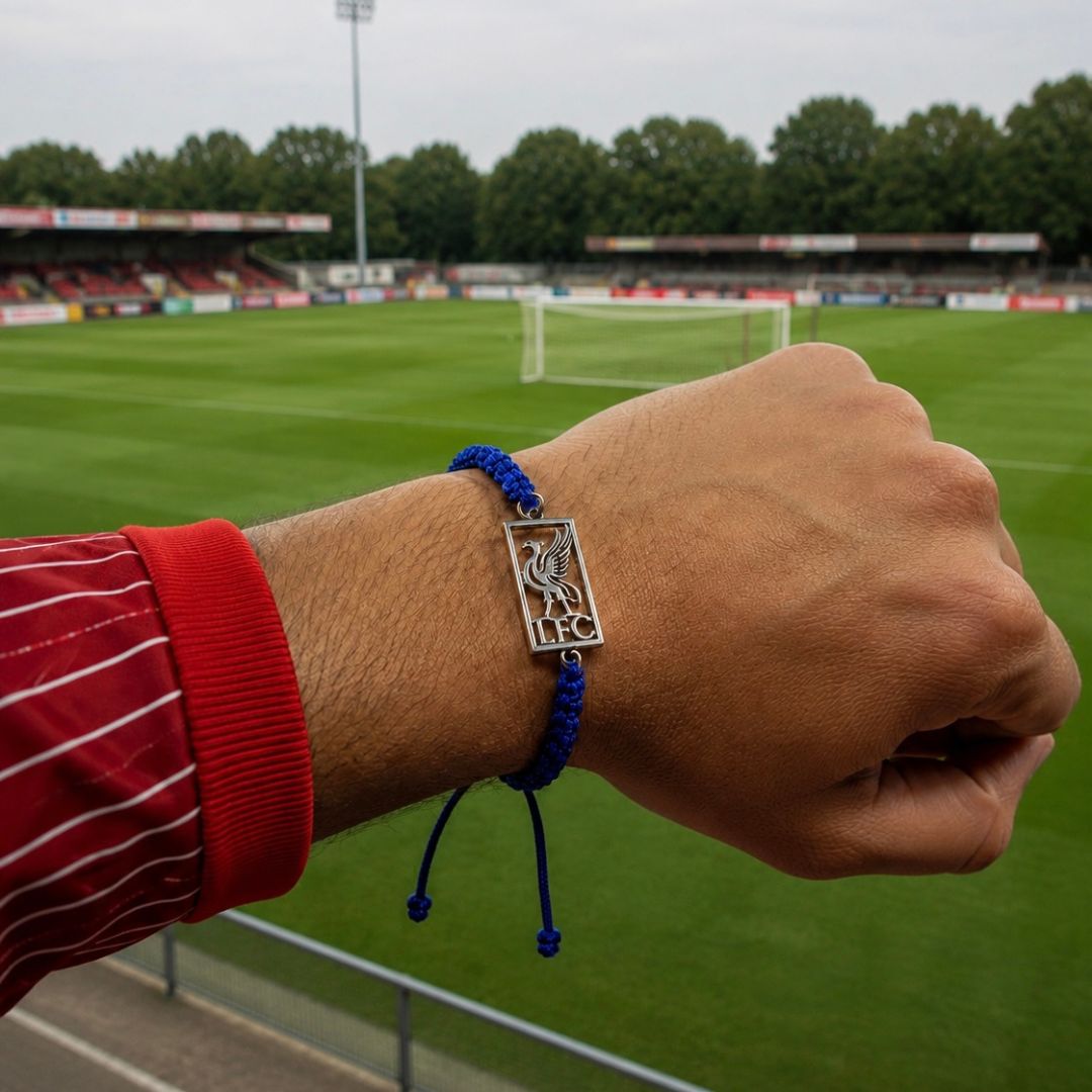 Liverpool FC Silver Thread Bracelet