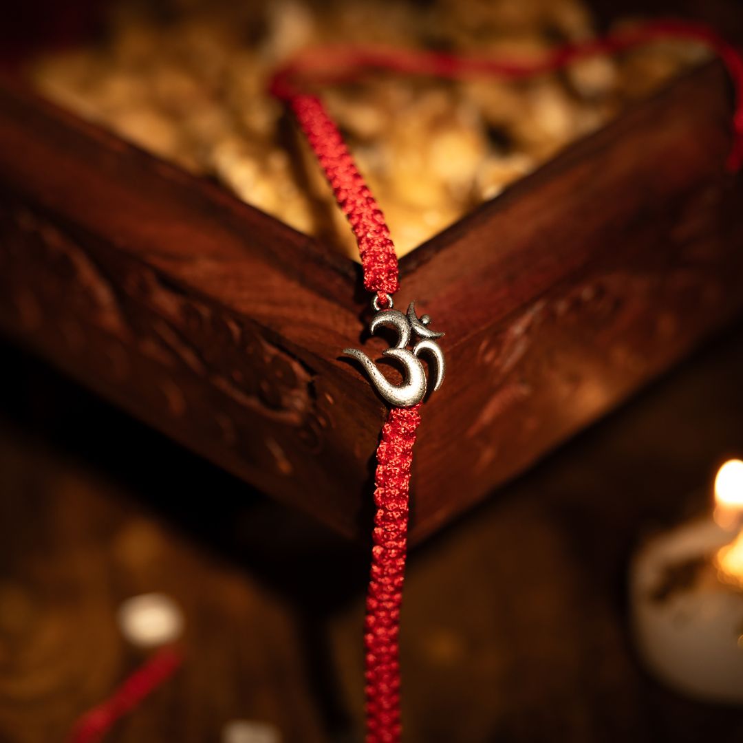 Omkar Silver Rakhi
