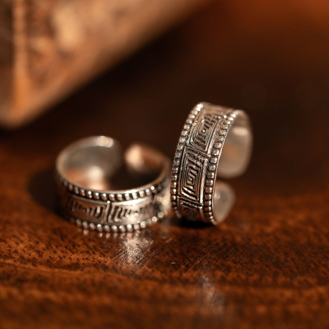 hallmarked 925 sterling silver bichiya toe ring India