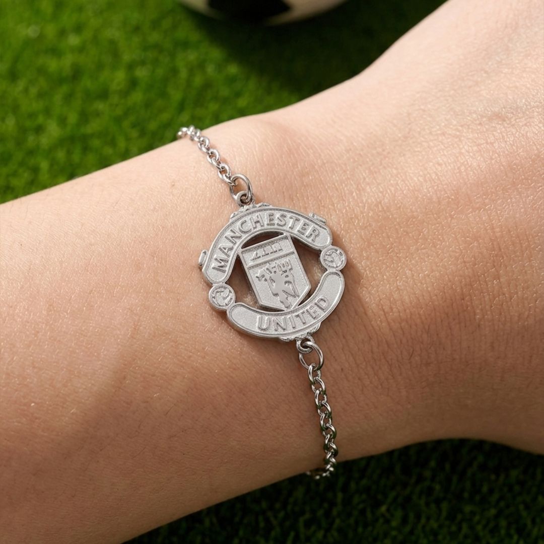 Manchester United Silver Bracelet