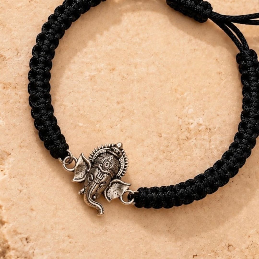 Ganpati Silver Bracelet