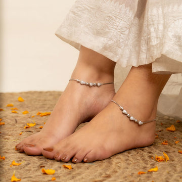 925 sterling silver anklets payal for women India