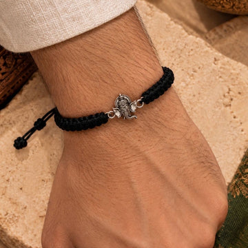 Ganpati Silver Bracelet