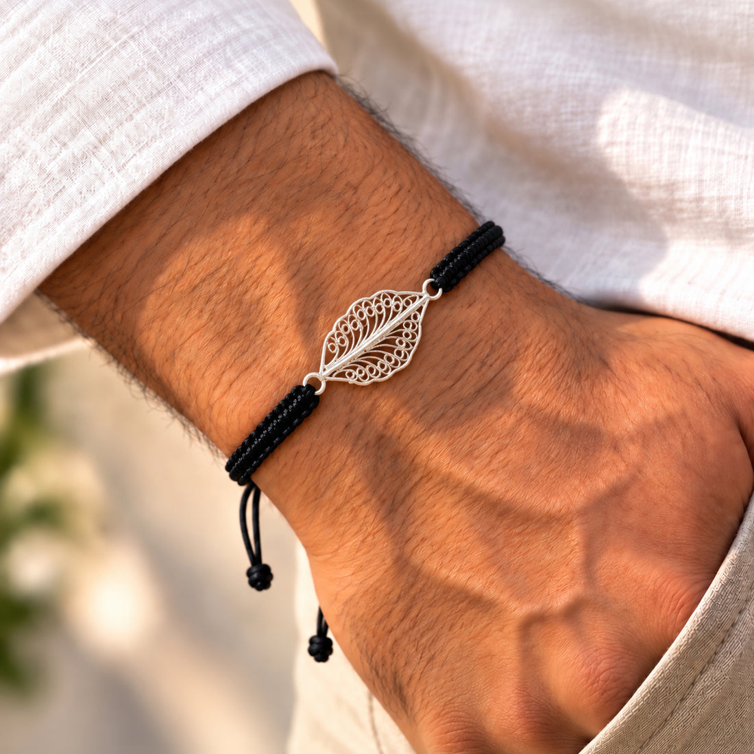 Patra Silver Tarakashi Bracelet