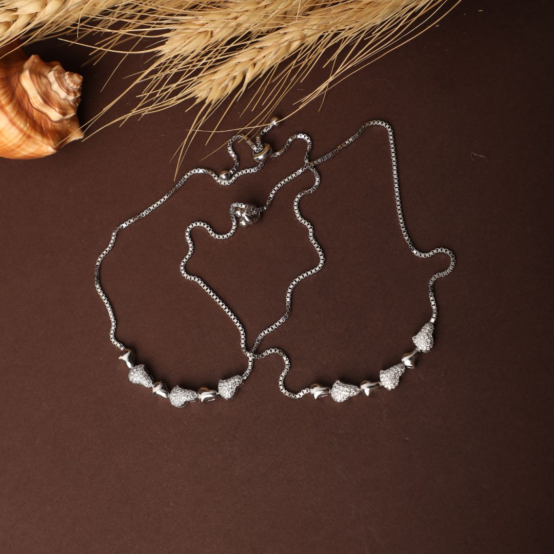 925 sterling silver anklets payal for women India