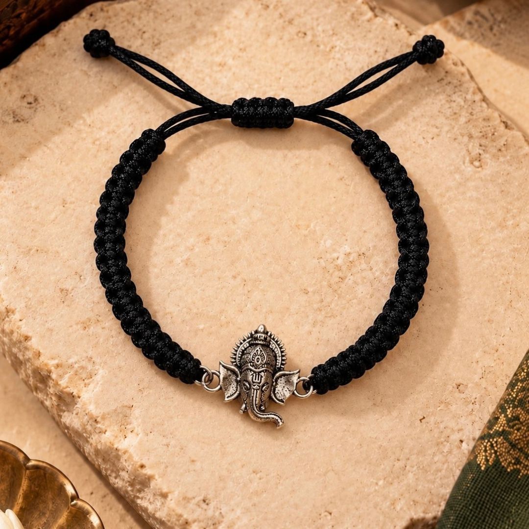 Ganpati Silver Bracelet