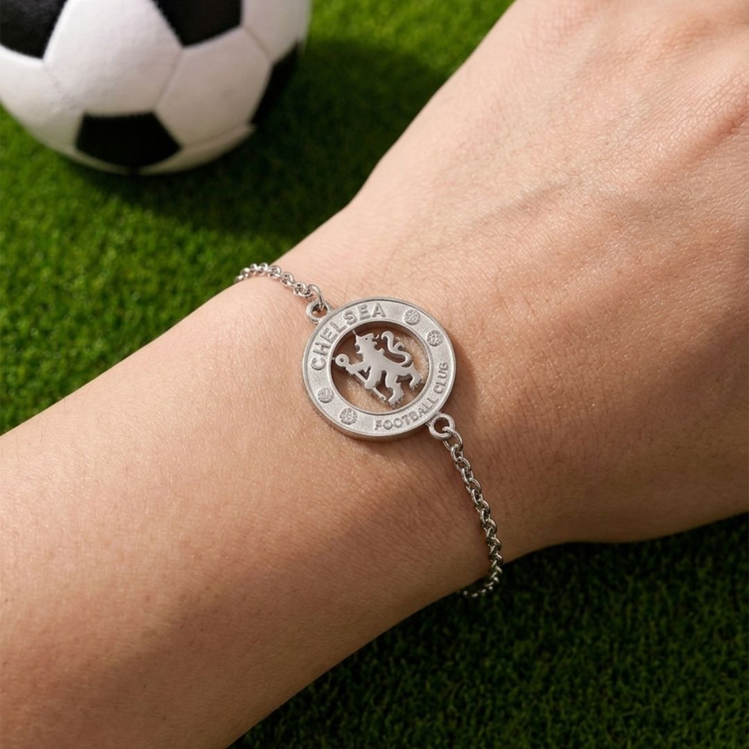 Chelsea FC Silver Bracelet