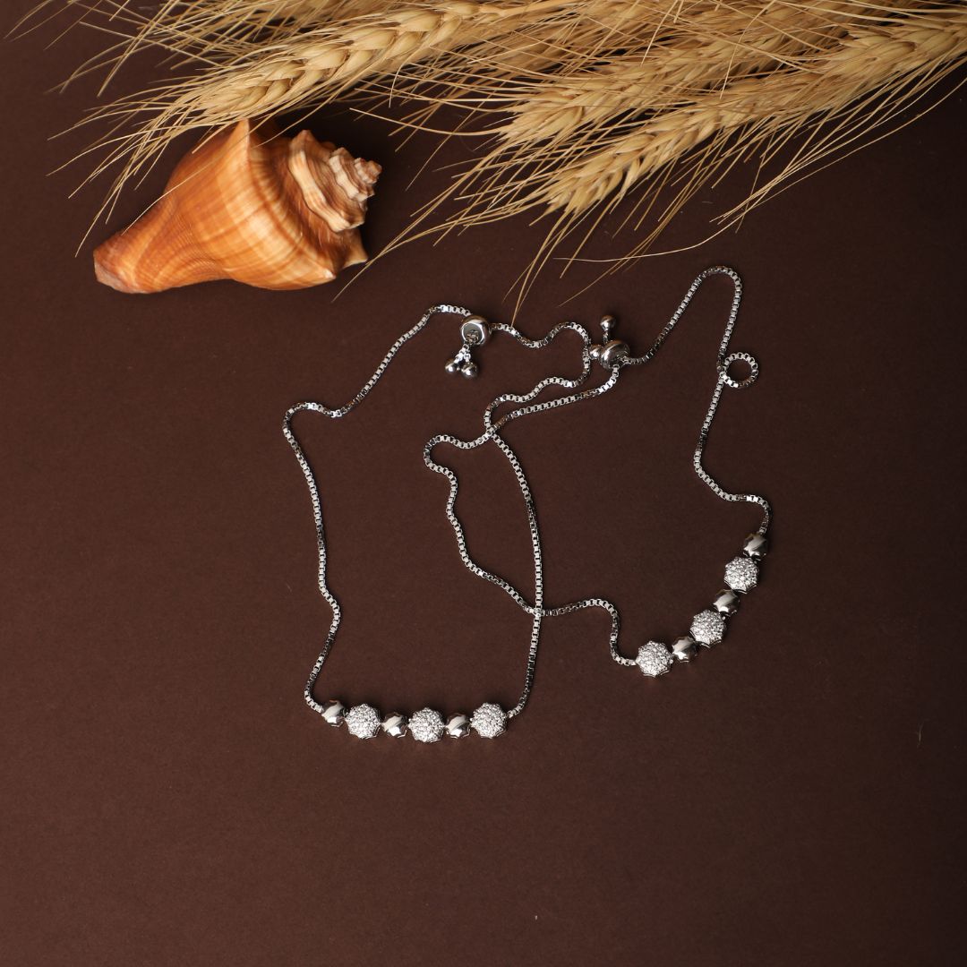 handcrafted 925 silver anklets India at best price