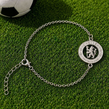 Chelsea FC Silver Bracelet