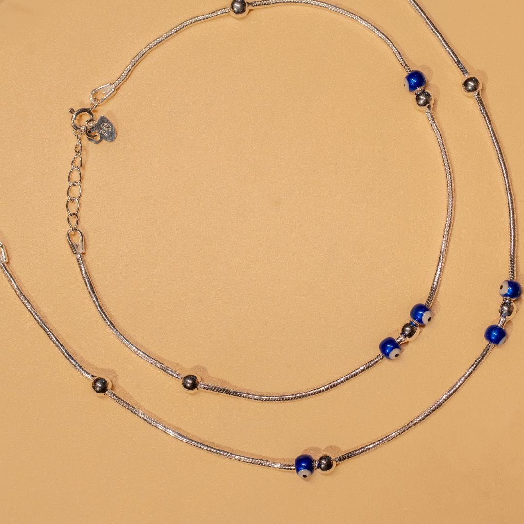 hallmarked 925 sterling silver payal anklets India