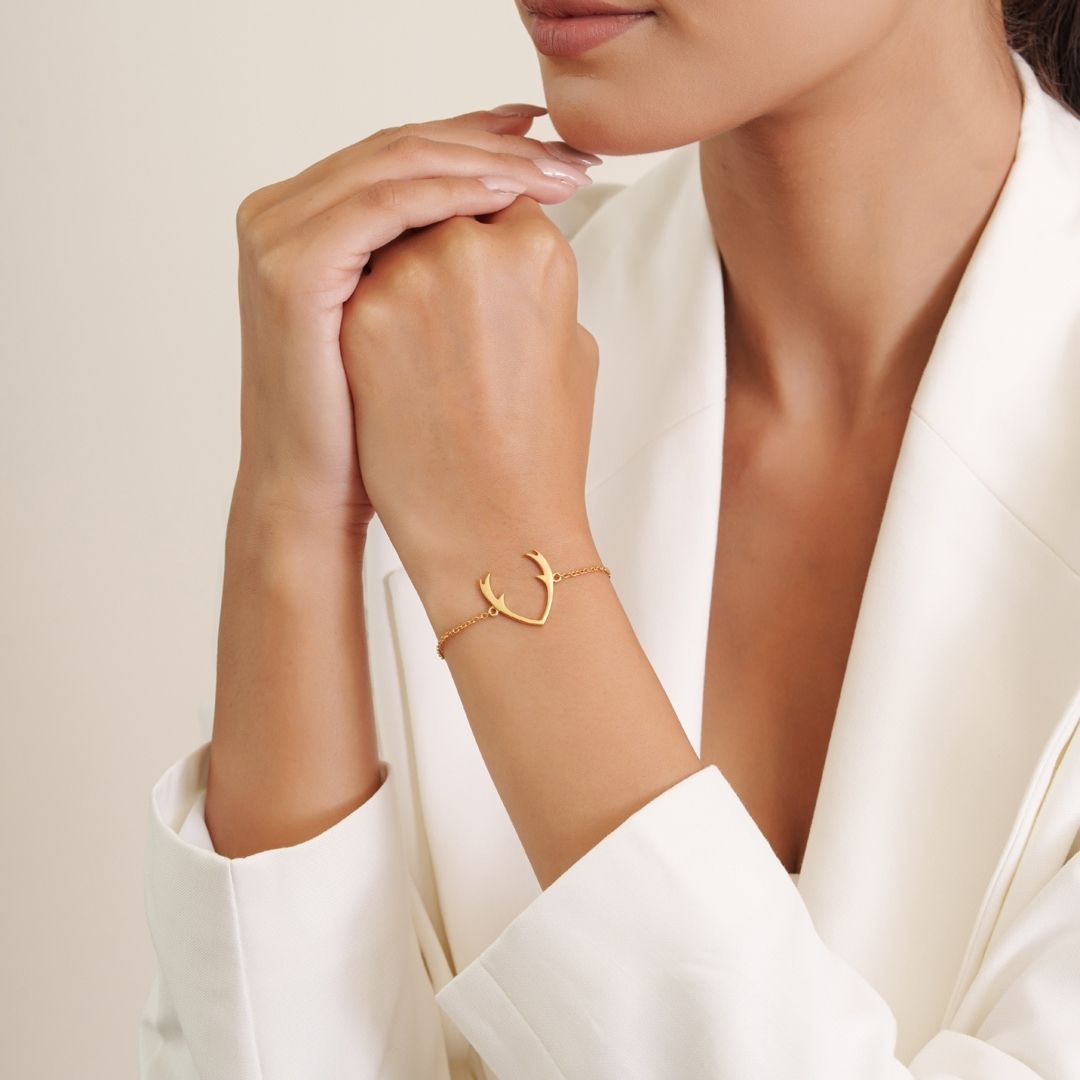 Lunara Arc Gold Bracelet