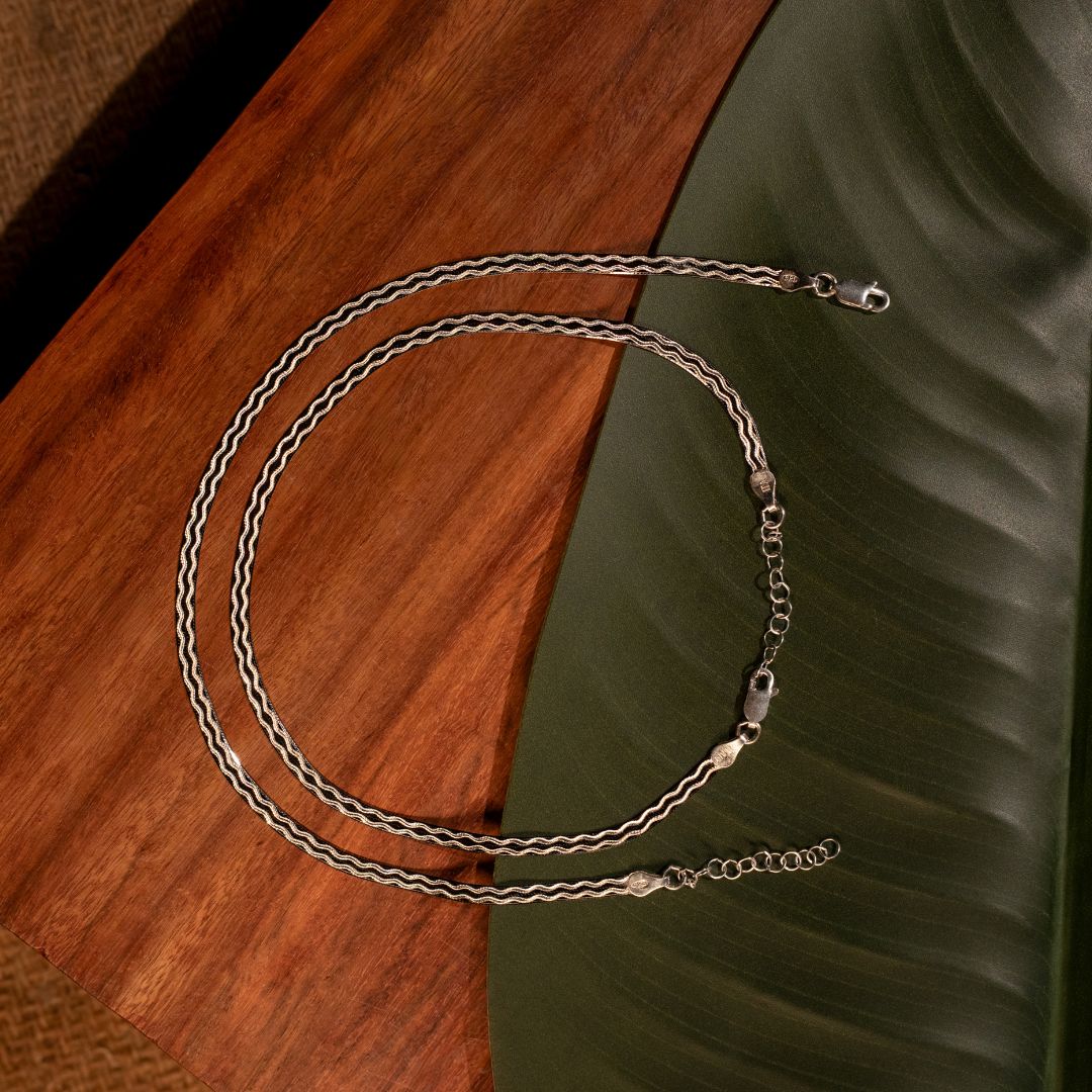 ethnic 925 sterling silver anklets women India