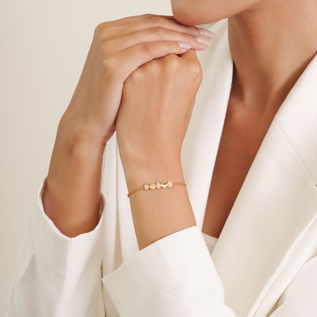 Heart Grace Gold Bracelet