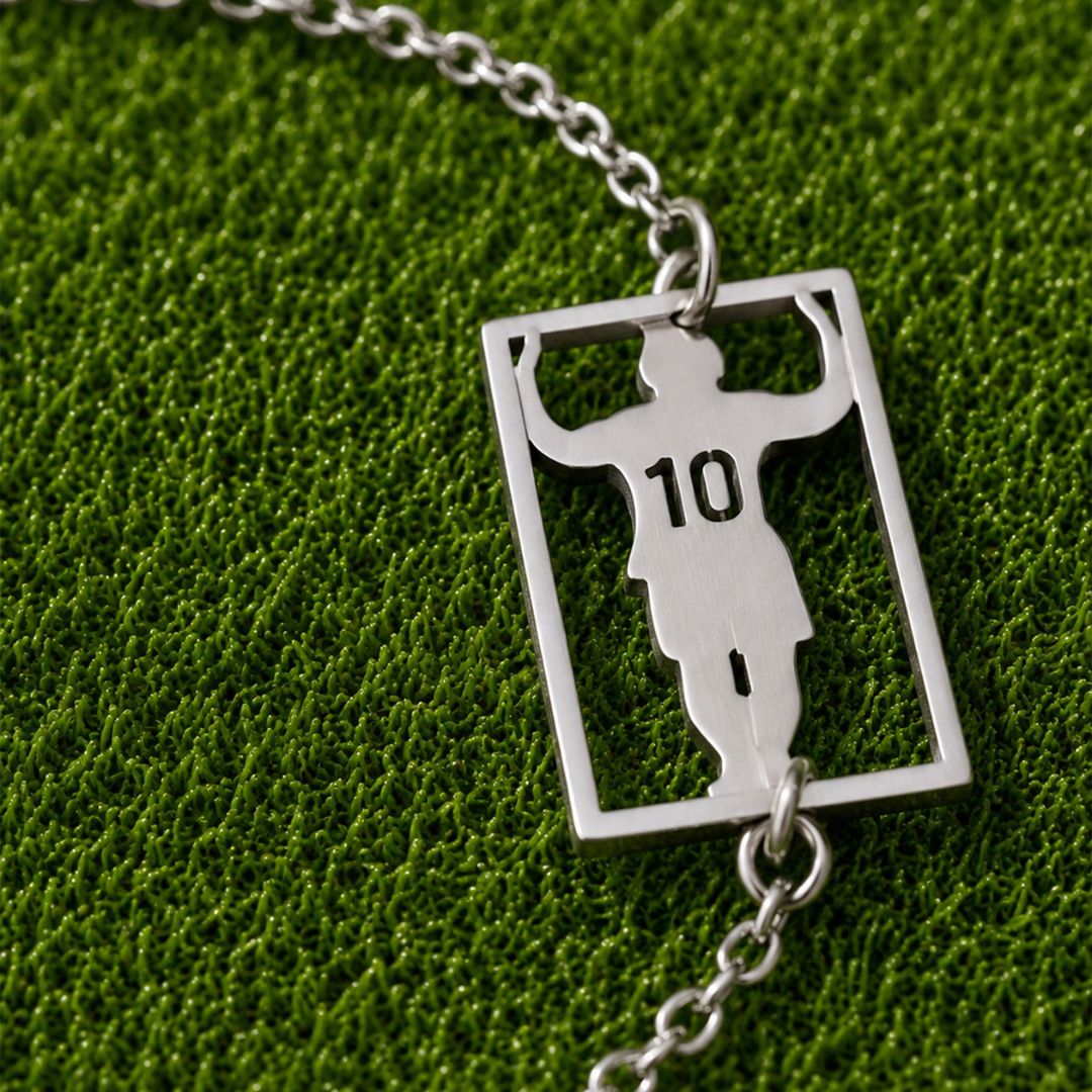 Messi 10 Silver Bracelet
