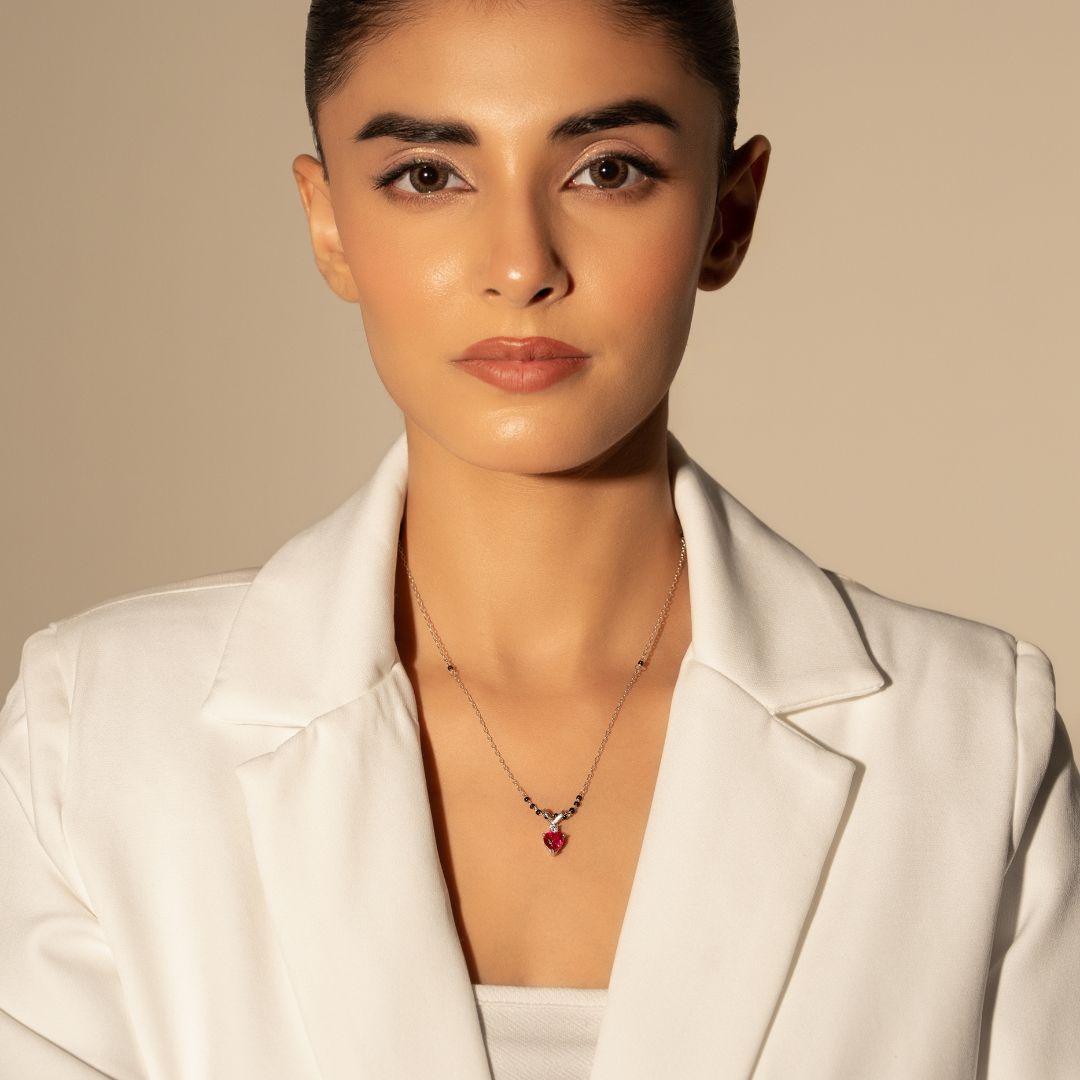 Crimson Heart Mangalsutra