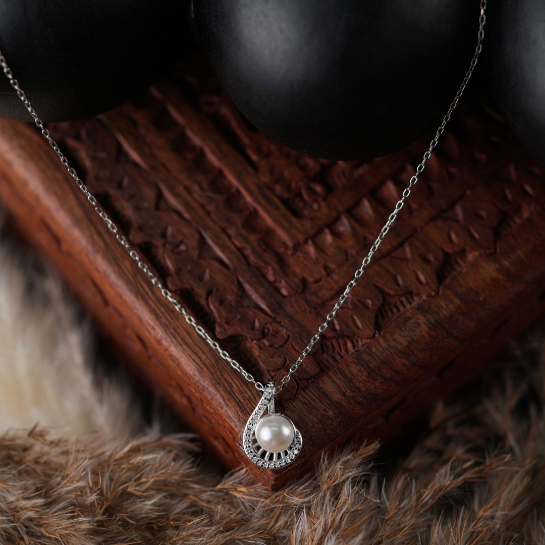 minimal 925 sterling silver pendant necklace women India