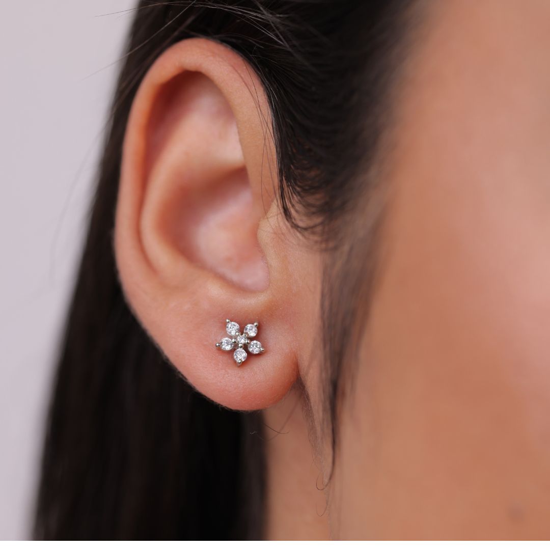 hallmarked 925 sterling silver earrings India women