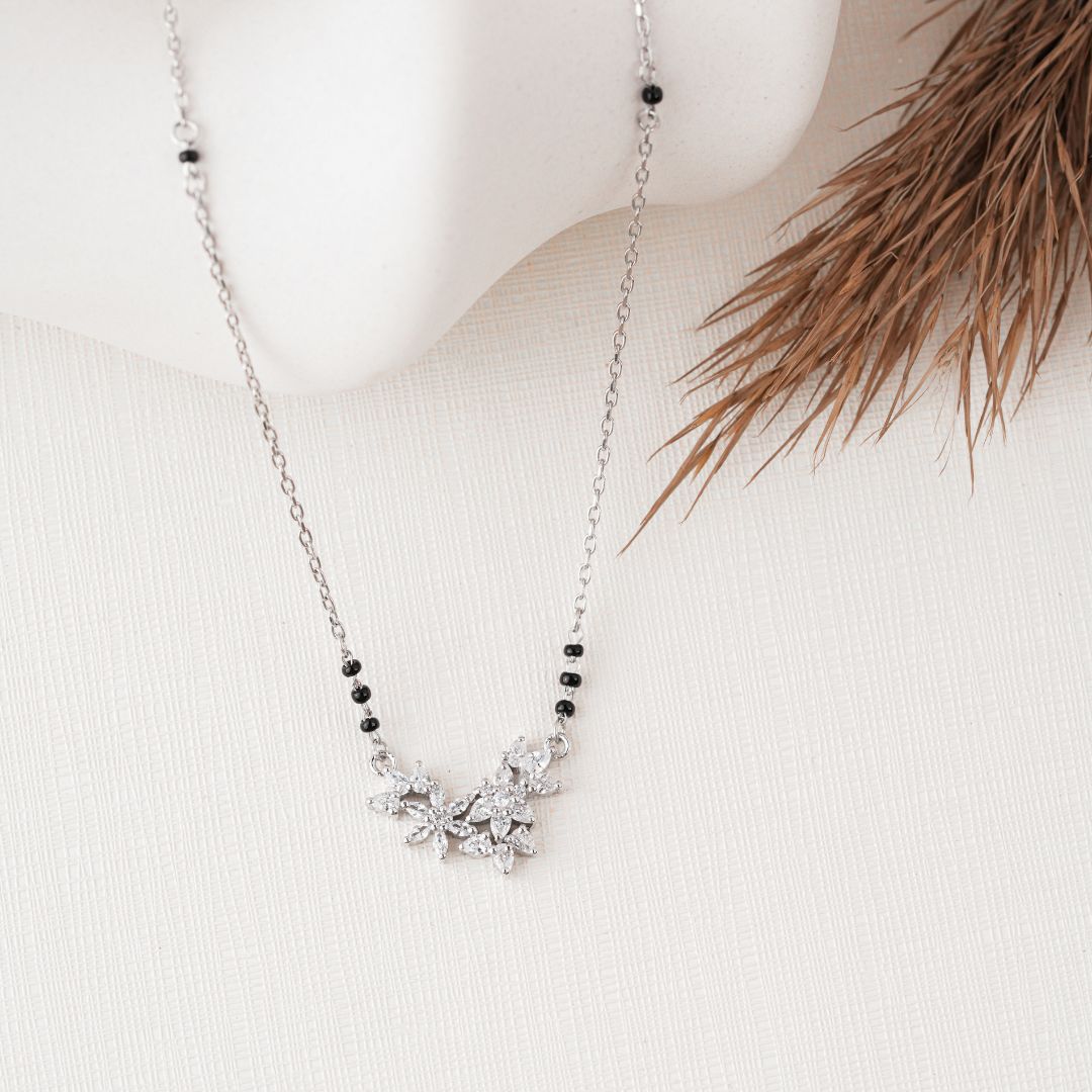 elegant lightweight 925 sterling silver mangalsutra India