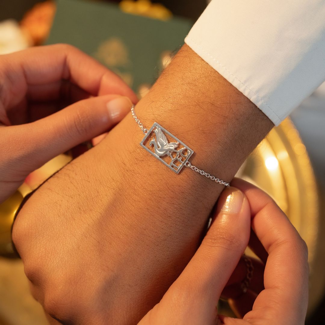 Liverpool FC Silver Bracelet Rakhi