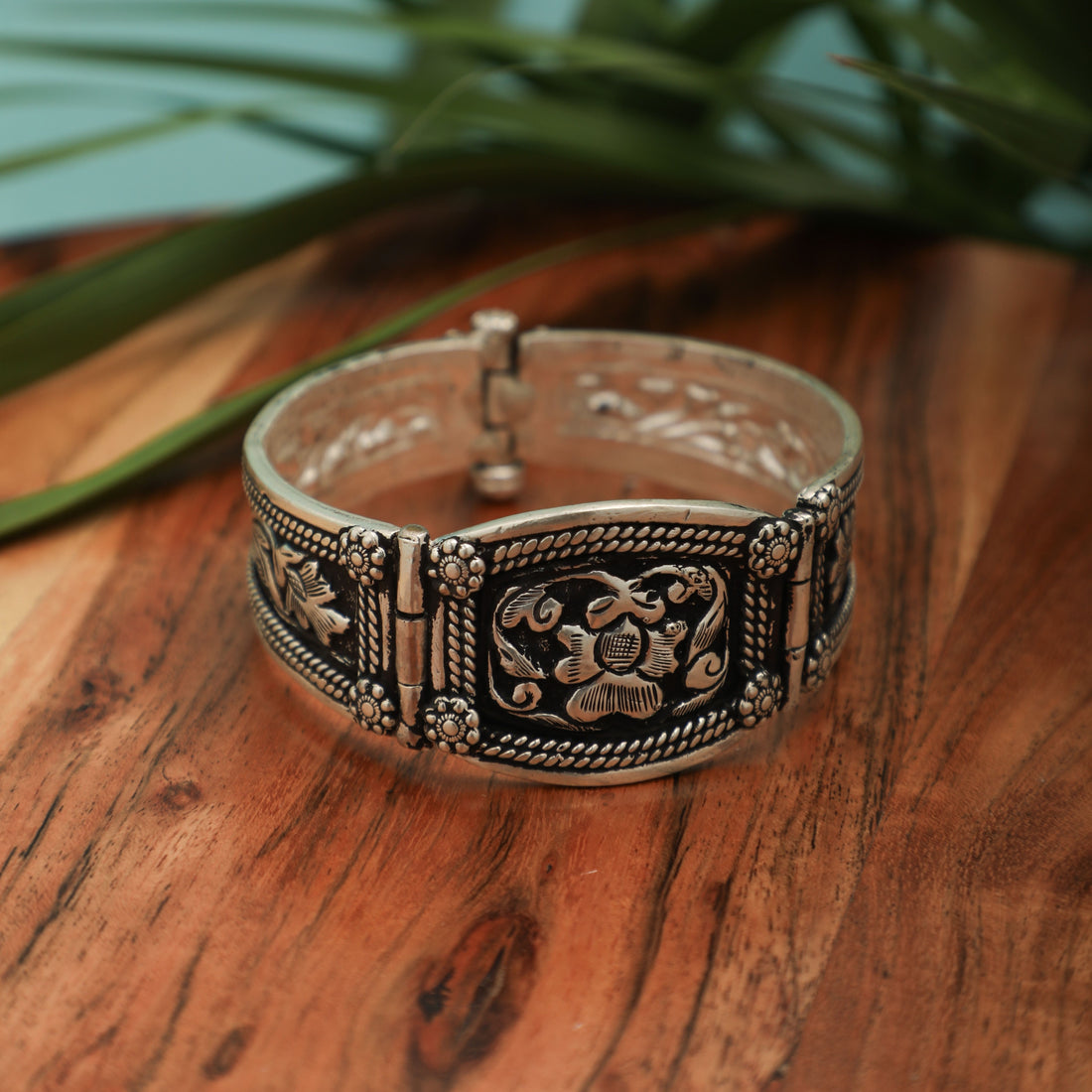 Lavanyavati Silver Cuff