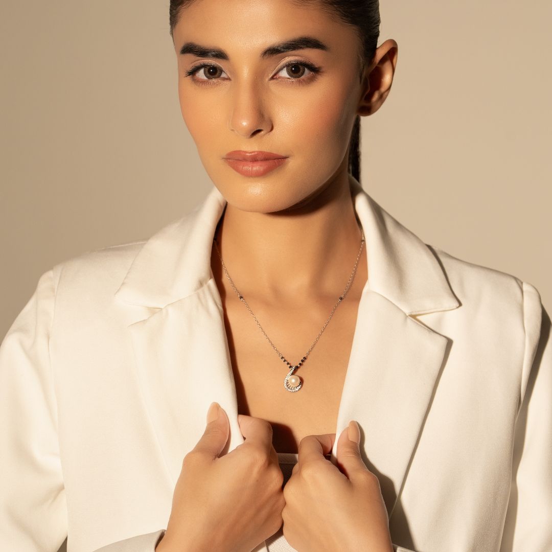 White Pearl Mangalsutra
