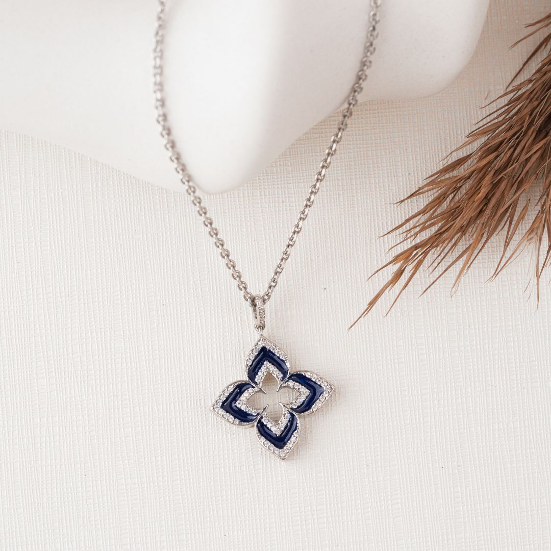 lightweight 925 silver pendant with chain women India