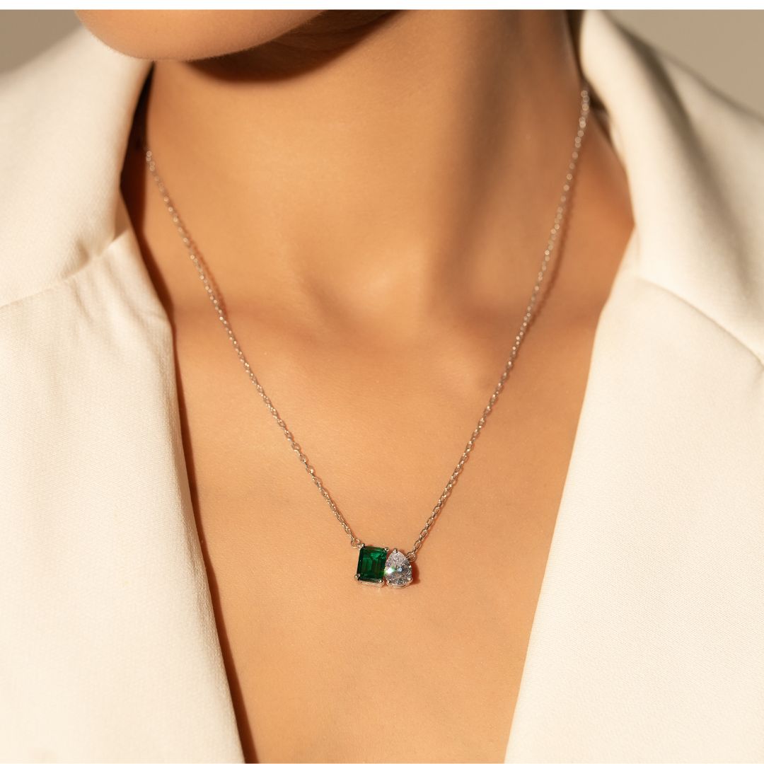 Aurelia Duo Charm Pendant With Chain