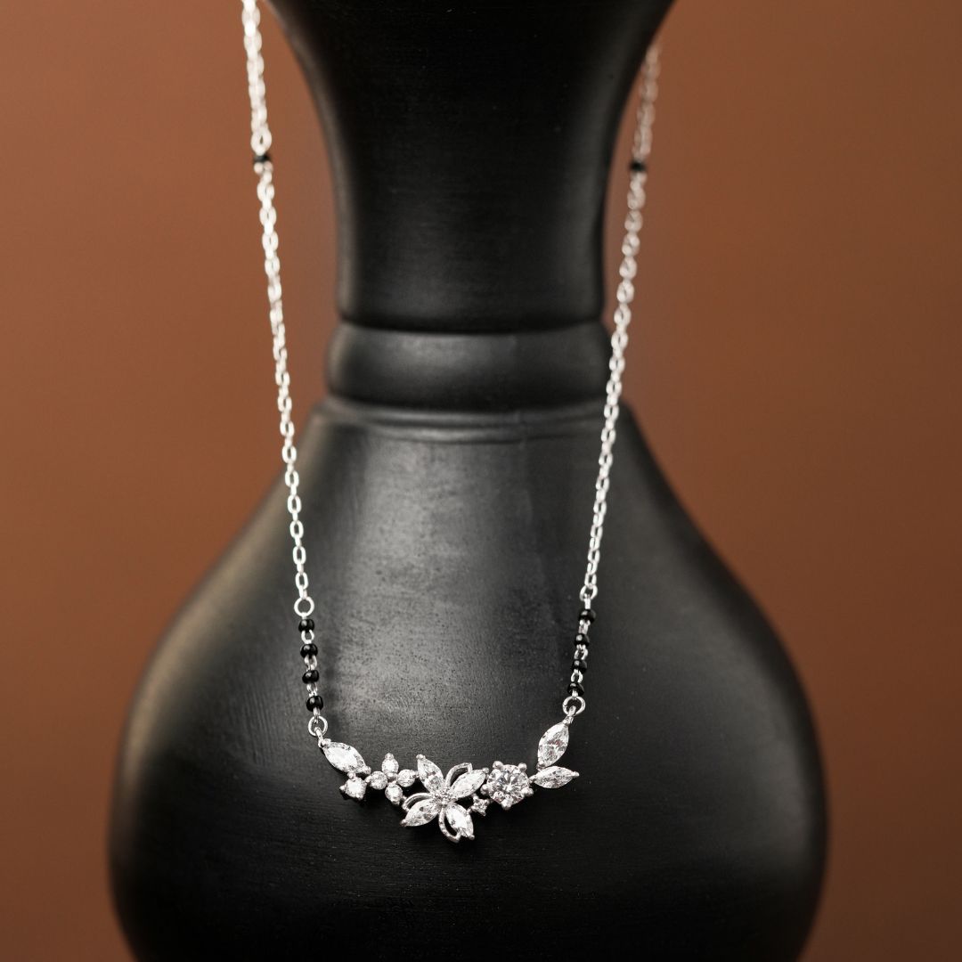 contemporary 925 sterling silver mangalsutra for women India