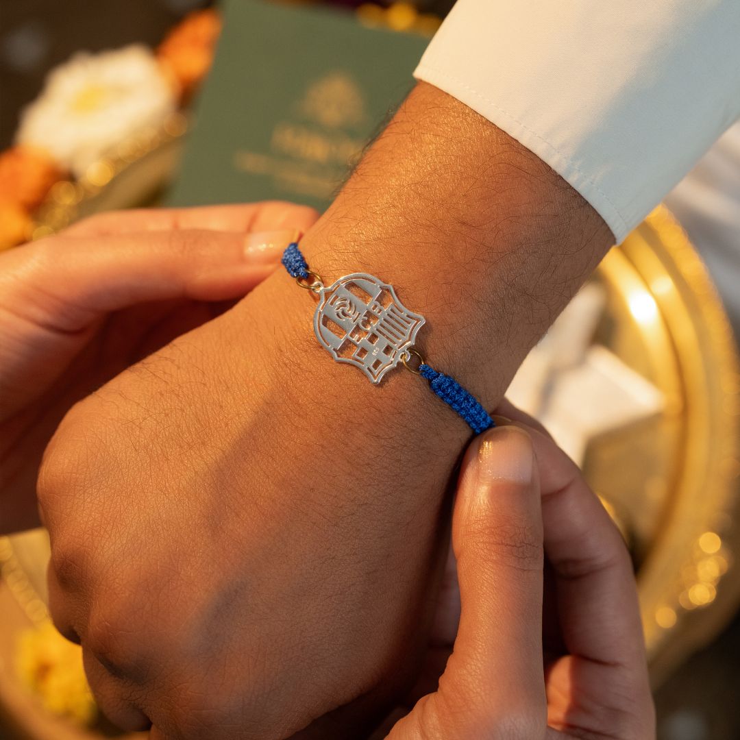 FC Barcelona Silver Rakhi