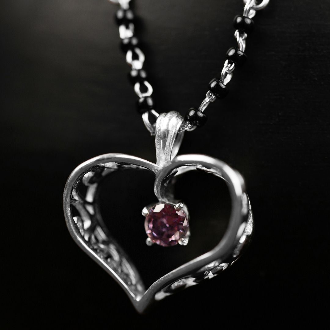 lightweight 925 silver mangalsutra pendant daily wear India