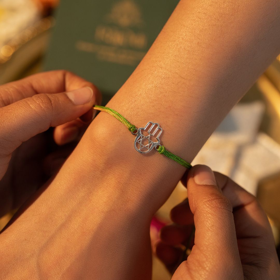 Hamsa Silver Rakhi