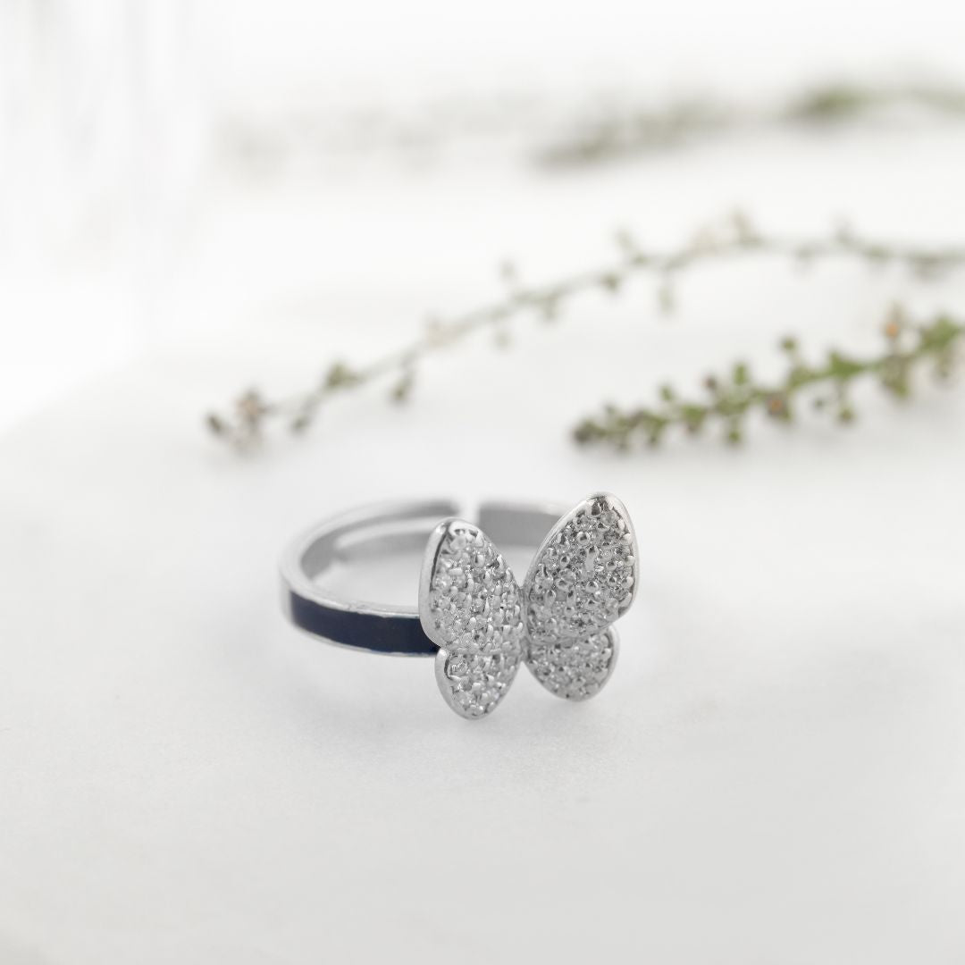 Butterfly Shine Adjustable Ring