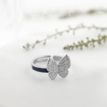 Butterfly Shine Adjustable Ring
