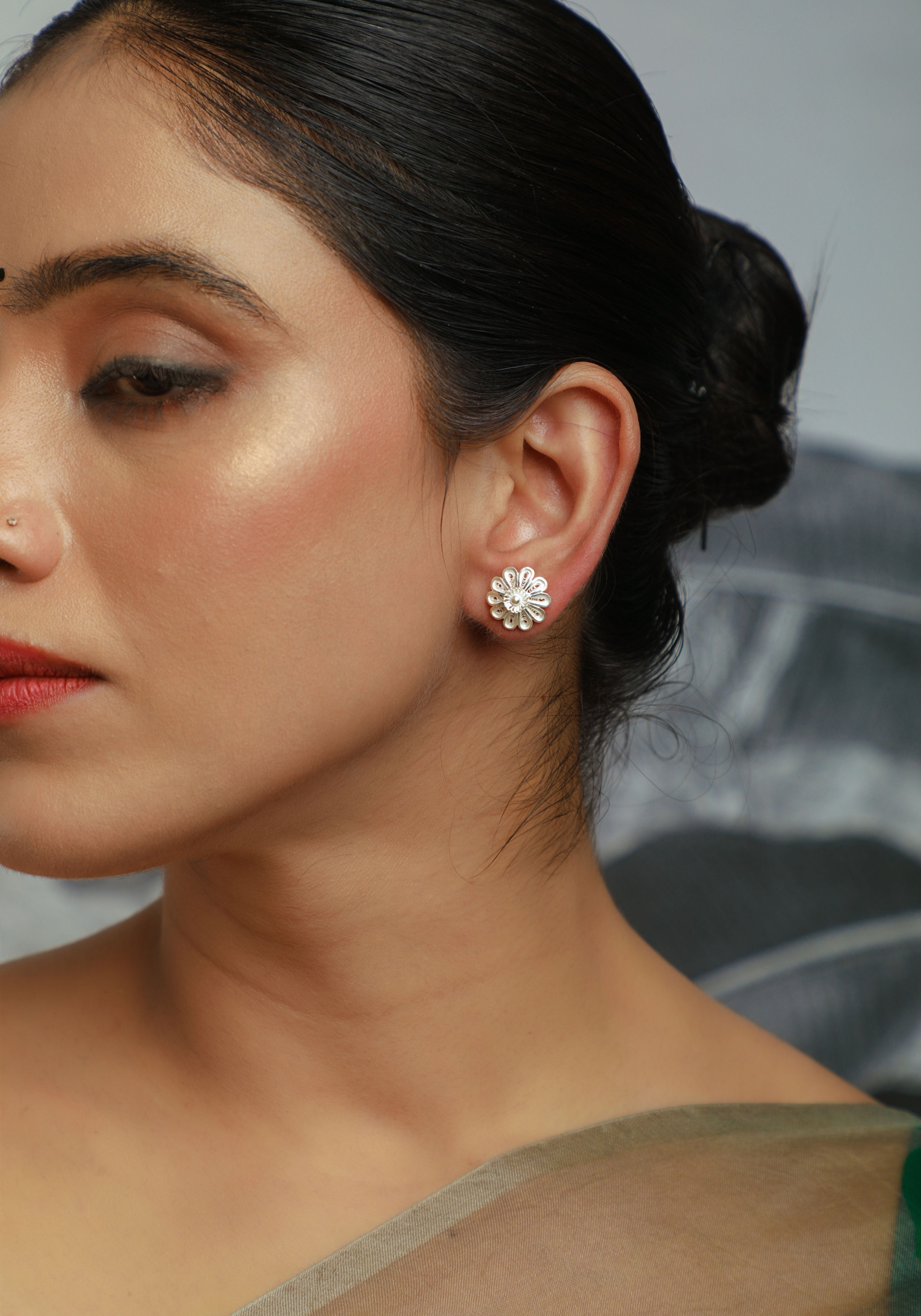 Chaaya Silver Filigree Earrings