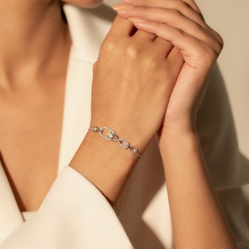 Chain Link Silver Bracelet