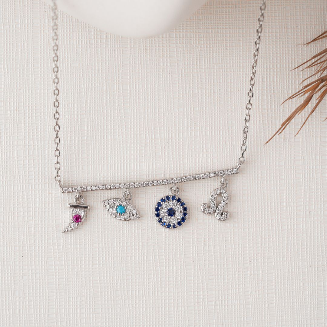 minimal 925 sterling silver pendant necklace women India