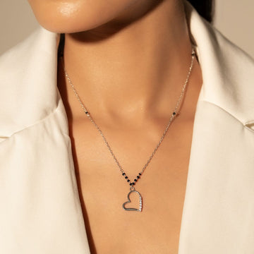 Ira Heart Crystal Mangalsutra