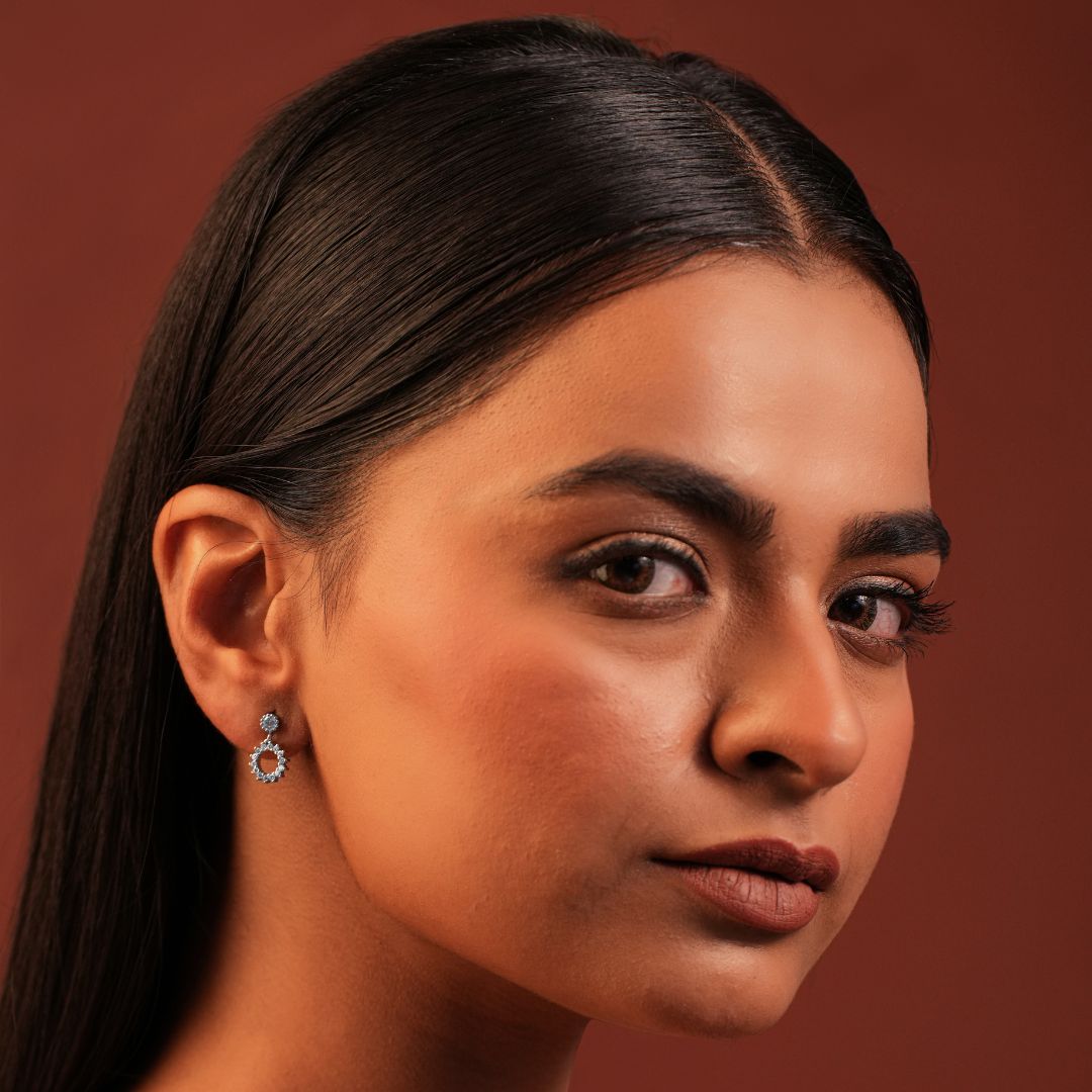 Velora Crystal Loop Studs