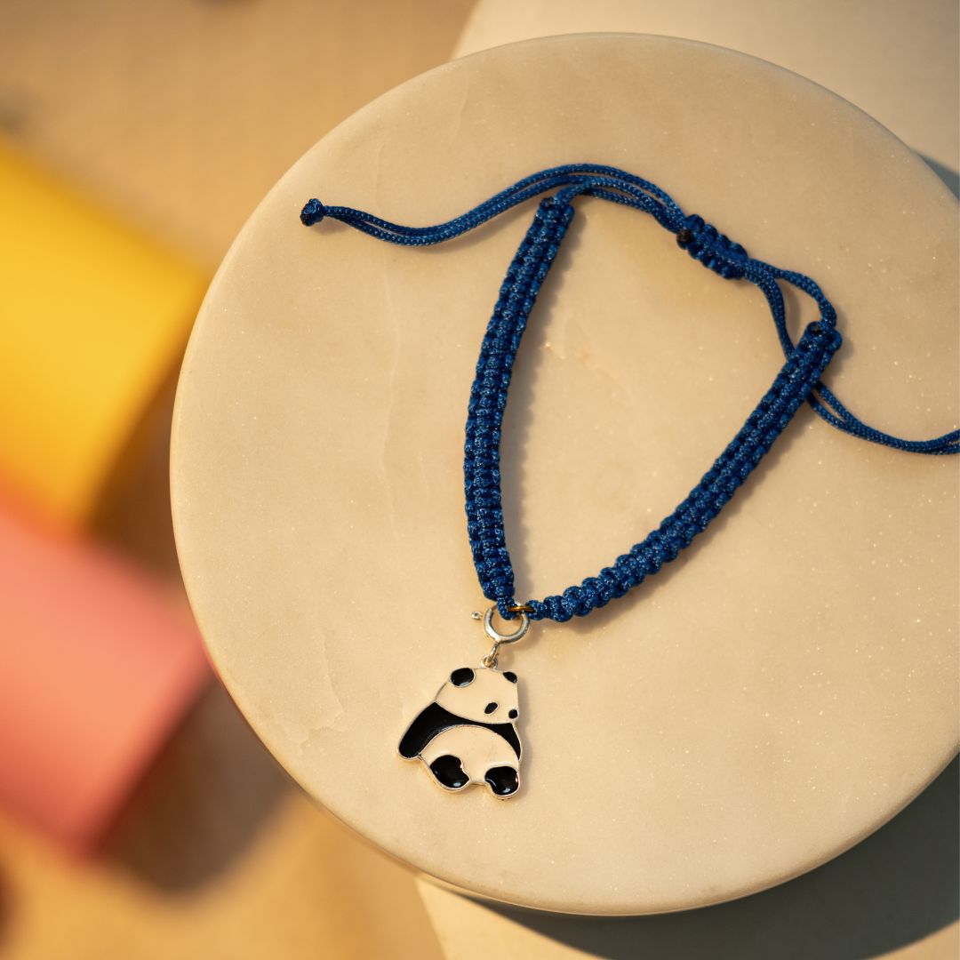 Panda Silver Kids Rakhi