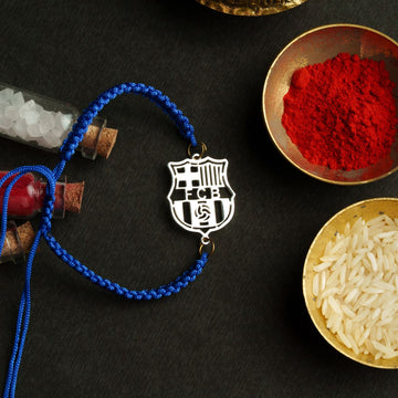 FC Barcelona Silver Rakhi