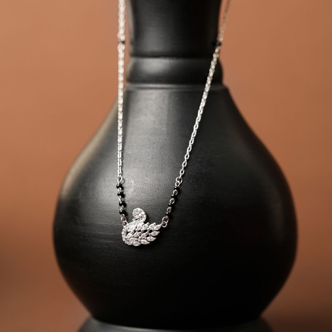 modern 925 sterling silver pendant mangalsutra for women online India