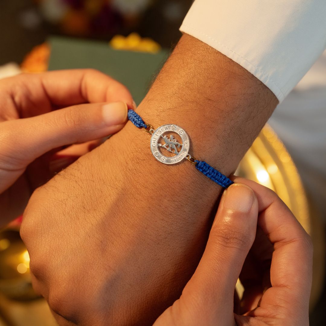 Chelsea FC Silver Rakhi